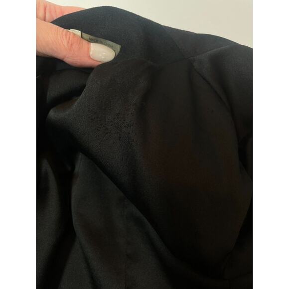 Alice + Olivia Goat Leather Jacket Size XS Draped Waterfall Open Front - Damaged - Picture 9 of 16